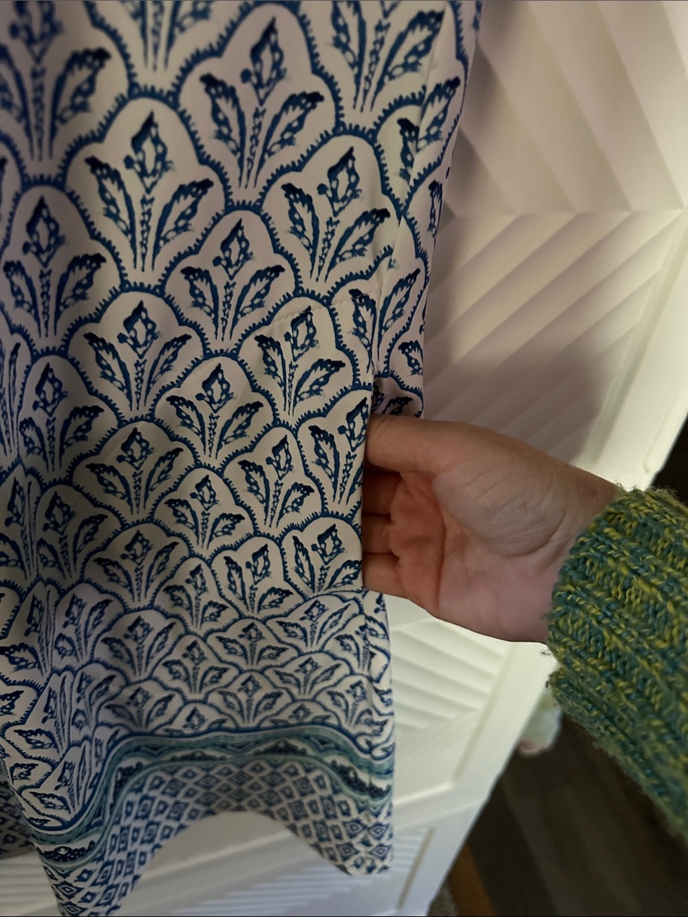 Cabana Life Blue and White Printed Mini Dress - Picture 6 of 9